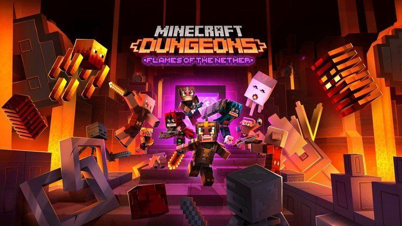 Minecraft Dungeons avaldab iidsete jahtide, uute piirkondade ja muu abil DLC-i 'Flames of the Nether'