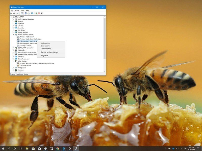 Ինչպես անջատել Windows 10-ի էկրանին հպումը